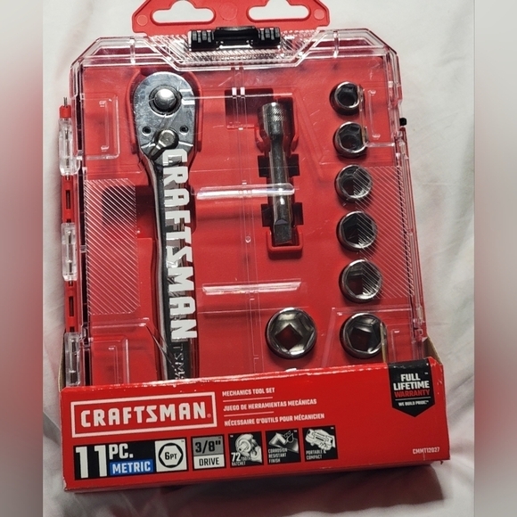 craftsman Other - CRAFTSMAN 11-Piece Metric 3/8-in Drive 6-point Set Shallow Socket Set
